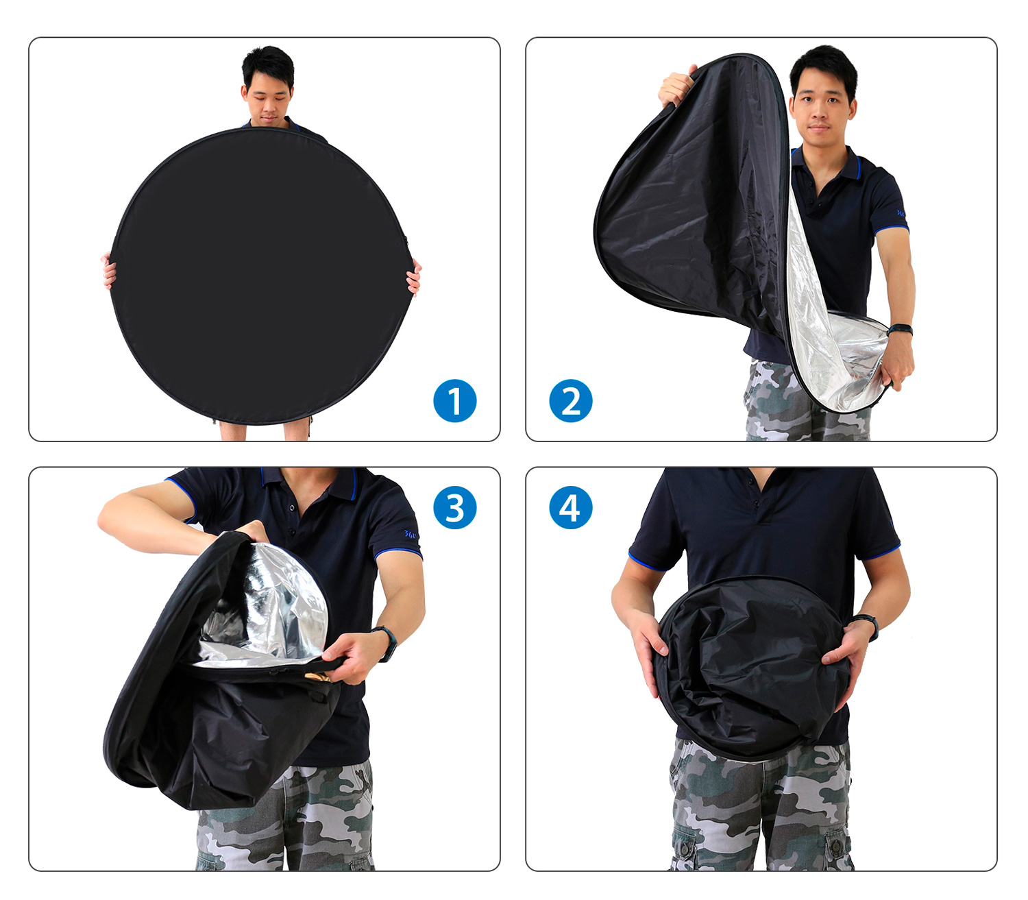 Отражатель Puluz PU5111, 80 см, 5 в 1