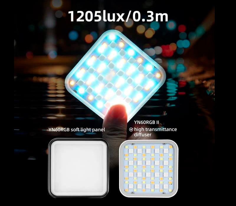 Осветитель Yongnuo YN60 RGB II, 2500-9900К, 6 Вт