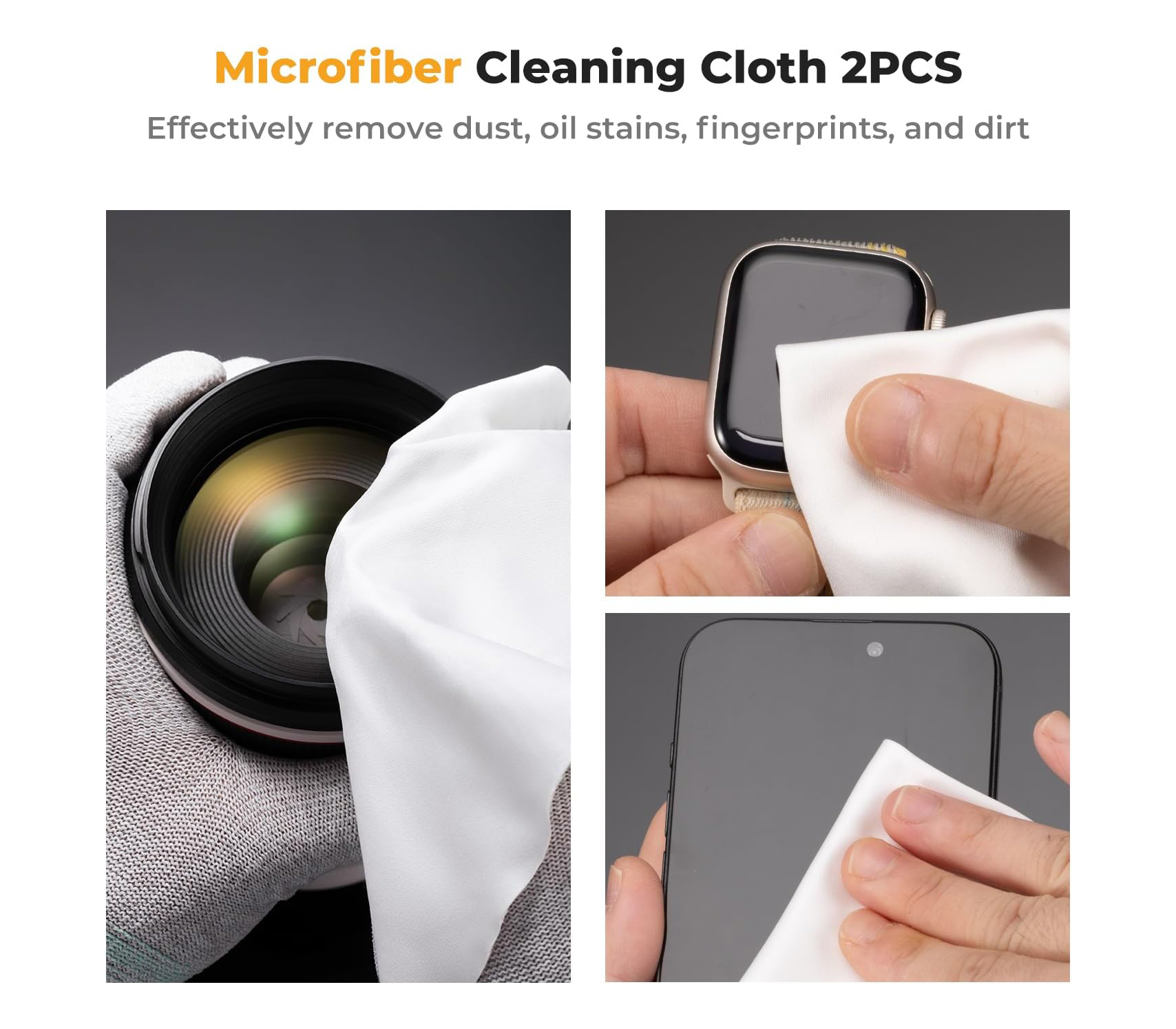 Набор для чистки оптики K&F Concept 1918, 15 в 1, салфетки, карандаш, груша, жидкость