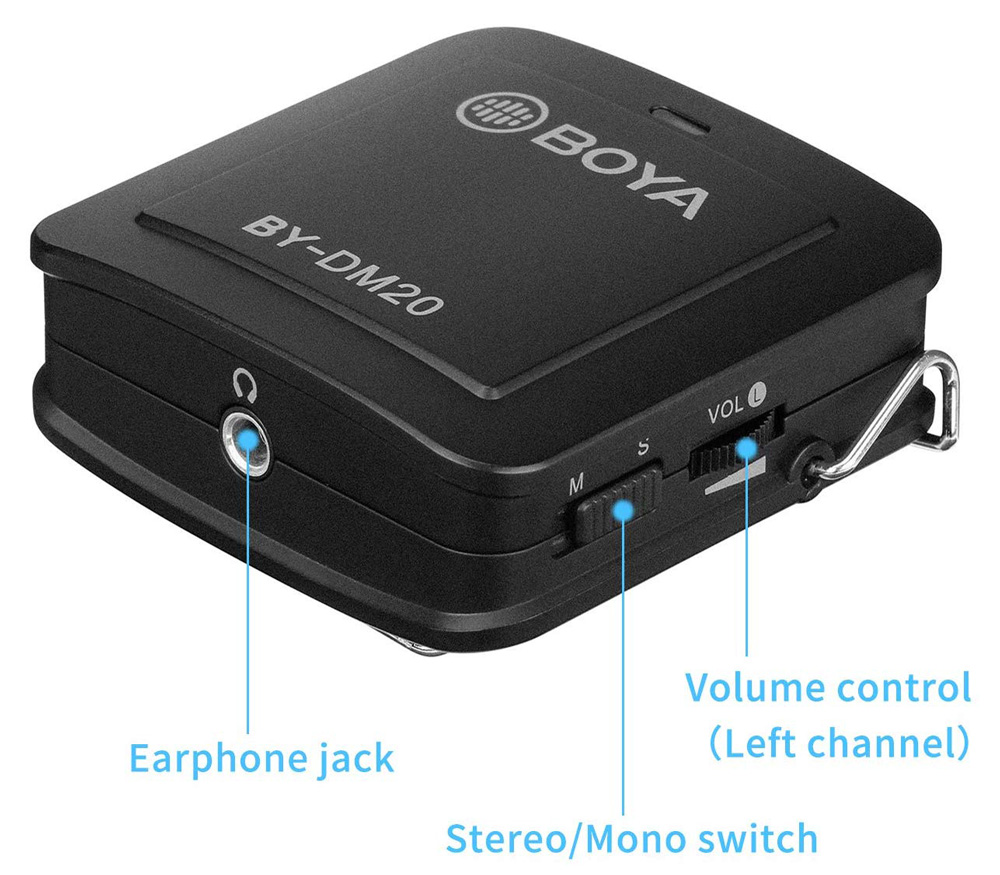 Комплект микрофонов Boya BY-DM20: 2 петлички + адаптер USB / Lightning