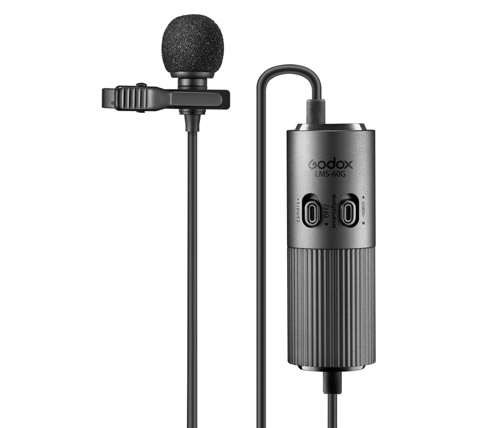 Микрофон Godox LMS-60G, петличный микрофон