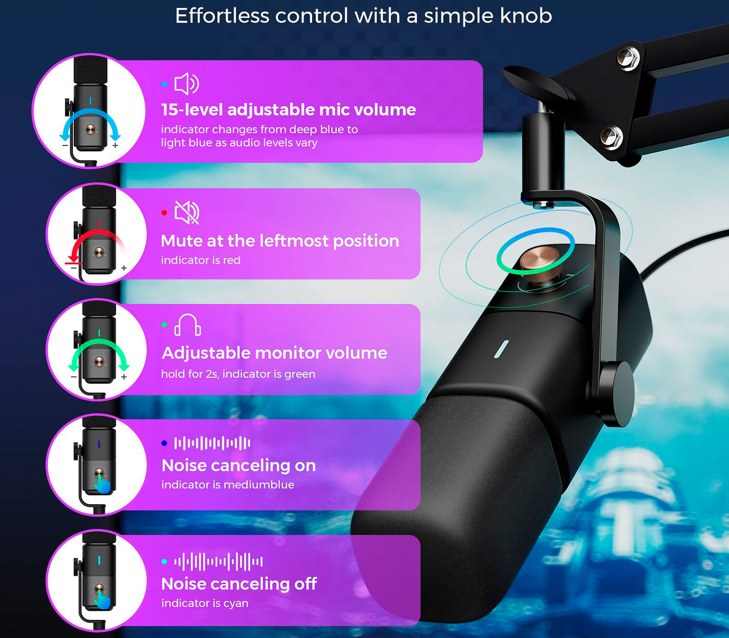 Микрофон Nearity NearStream AM10X-P, USB-C / XLR, с пантографом (уцененный)