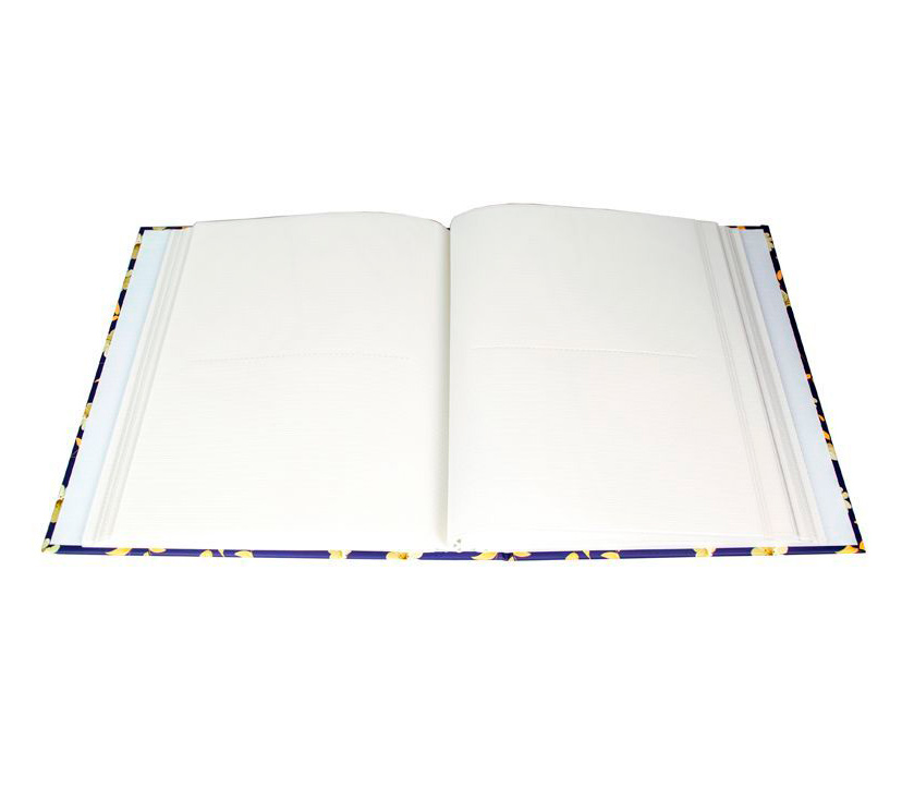 Фотоальбом Мирам 10x15 см 200 фото, цветы, синий