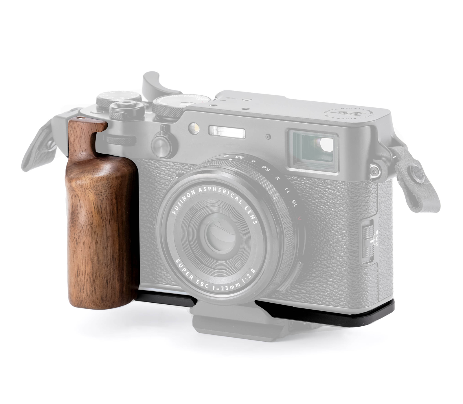 Рукоятка Tilta Mounting Baseplate with Wooden Grip для Fujifilm X100VI, черная