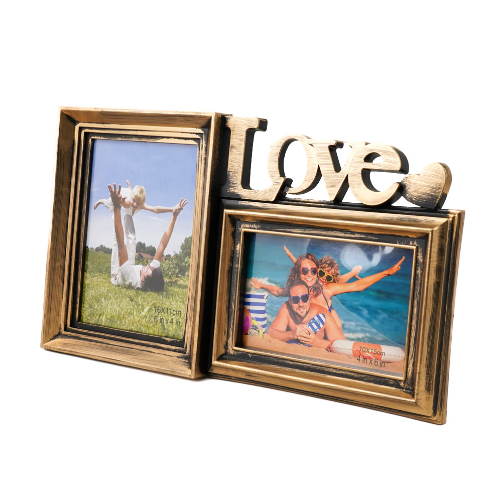 Мультирамка Fotografia FFC - 1056, 2 фото, 10x15 см, золотая