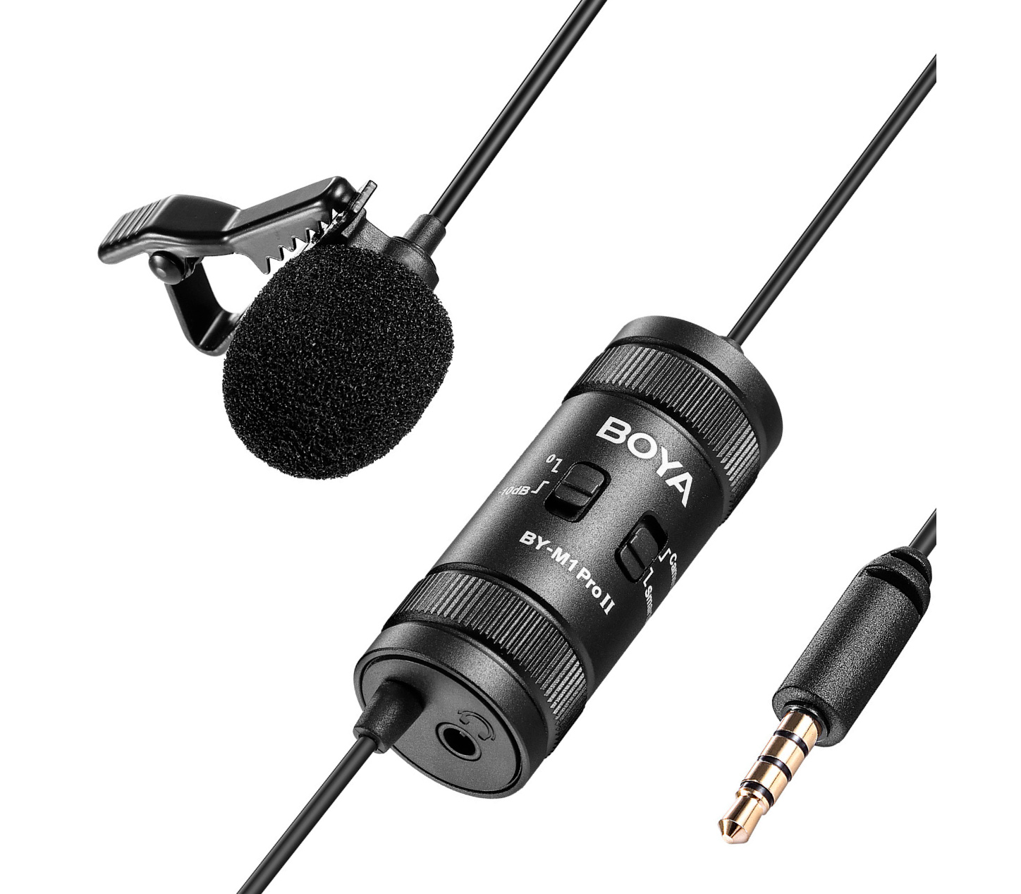 Микрофон Boya BY-M1 Pro II, петличный, всенаправленный, 3.5 мм TRS / TRRS