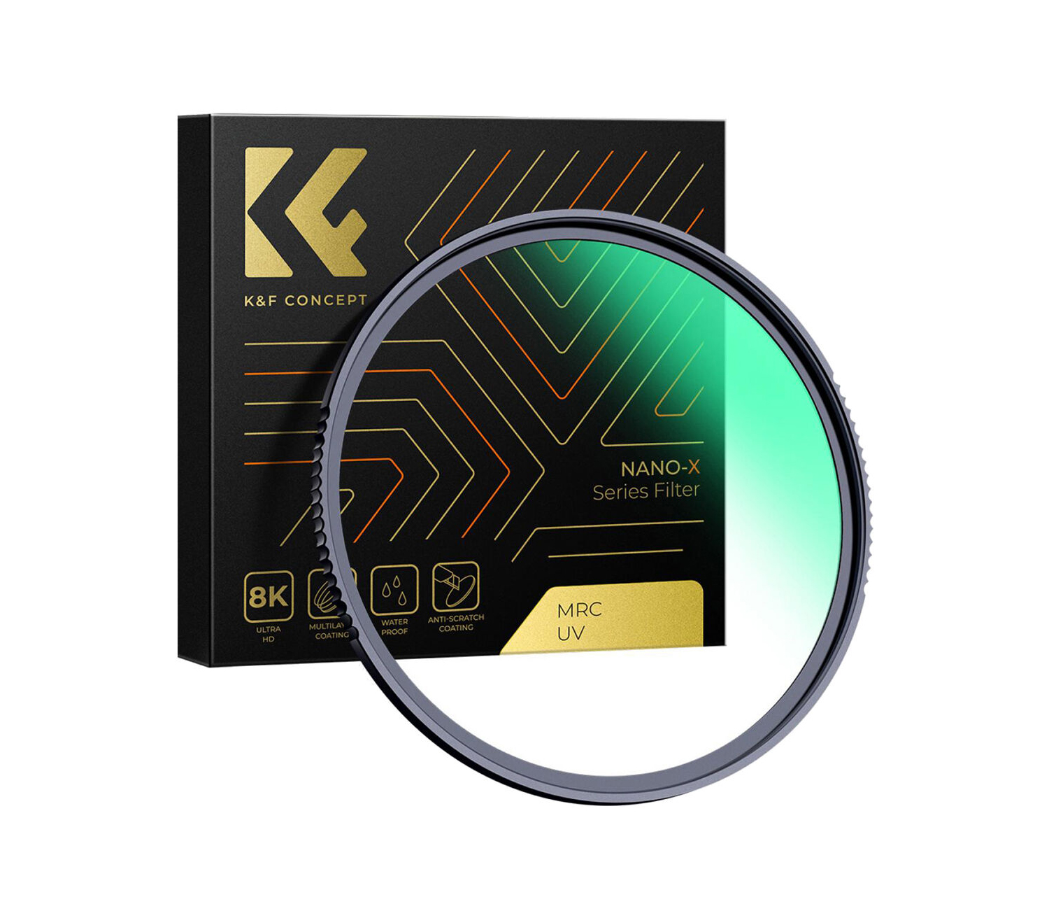 Светофильтр K&F Concept Nano-X B270 MCUV, Green Coated, 55 мм