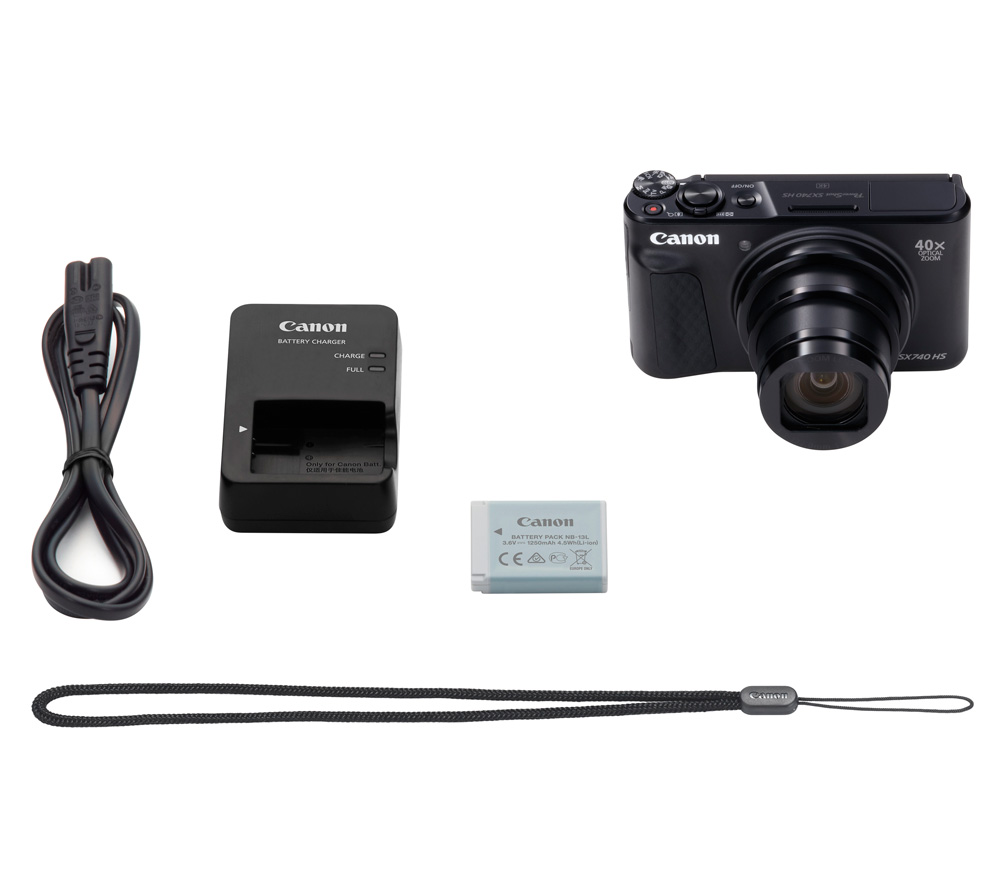 Компактный фотоаппарат Canon PowerShot SX740 HS, черный