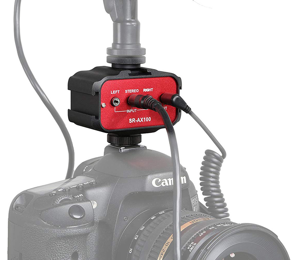 Микшер Saramonic SR-AX100, накамерный, пассивный, 3х 3.5 мм