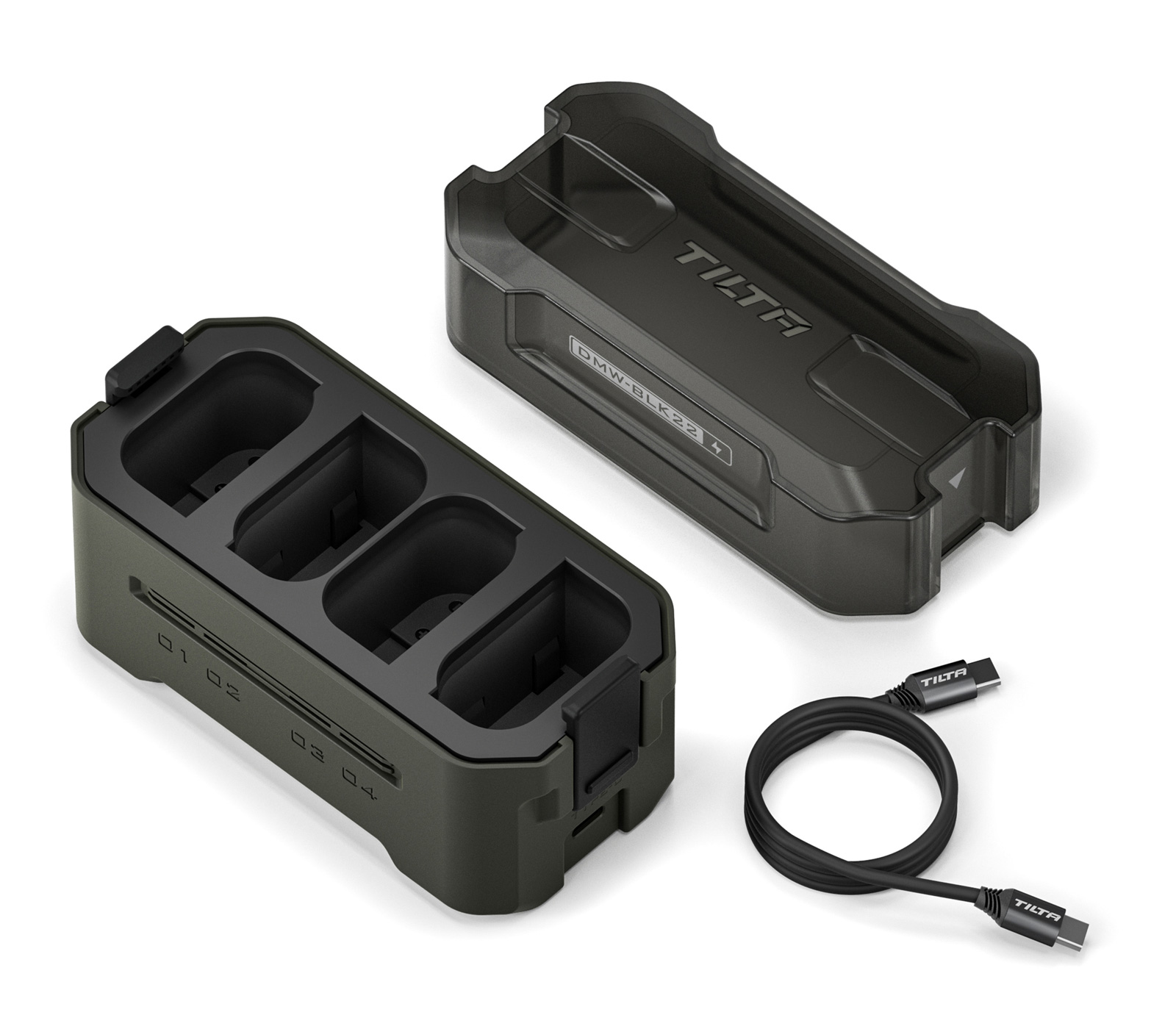 Зарядная станция Tilta Charging Station Battery Kit для 4х DMW-BLK22 + 2 АКБ в комплекте