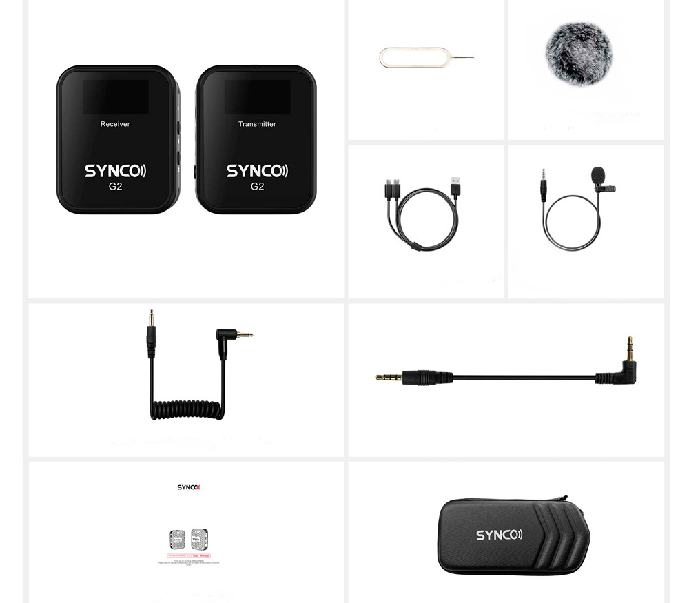 Беспроводная система Synco G2 A1, 2.4 ГГц, передатчик + приемник, 3.5 мм TRS / TRRS + USB-C