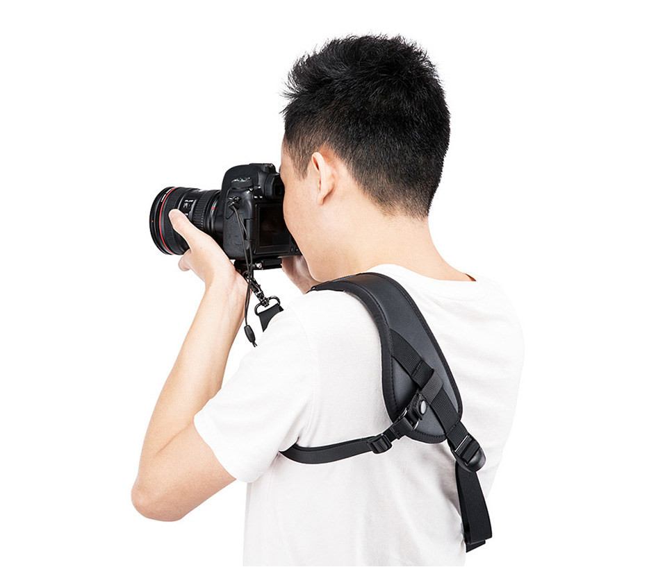 Ремень JJC NS-PRO1M, плечевой, с площадкой Arca-Swiss, микрофибра, черный