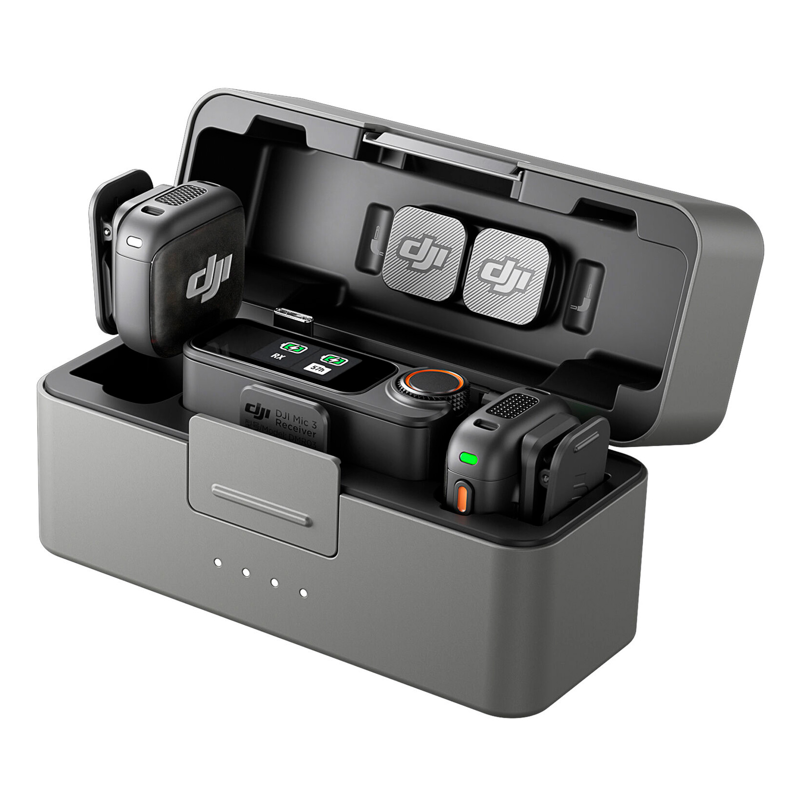 Беспроводная система DJI Mic 3, 2 микрофона + 1 приемник, 3.5 мм + USB-C