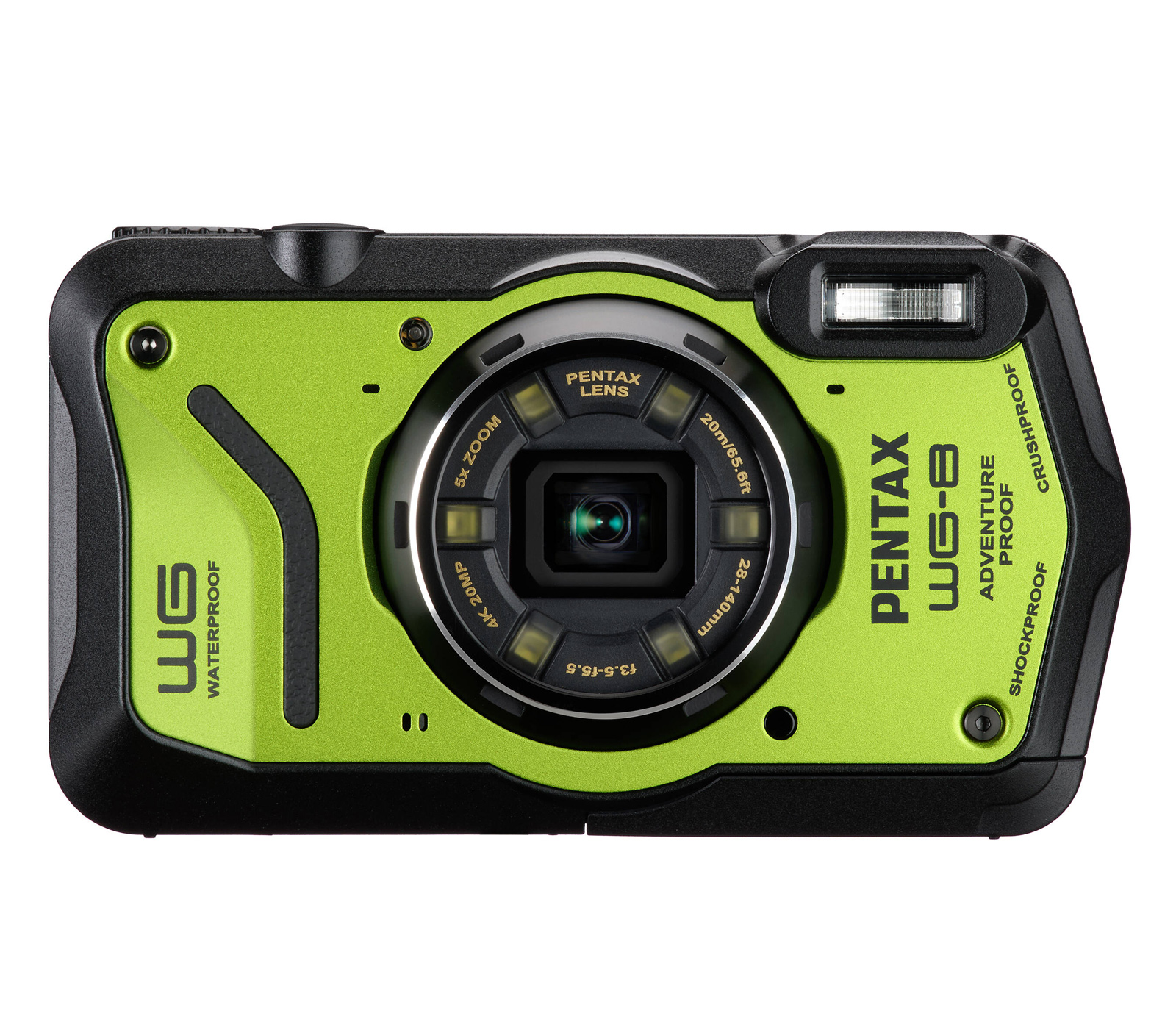Компактный фотоаппарат Pentax WG-8 зеленый