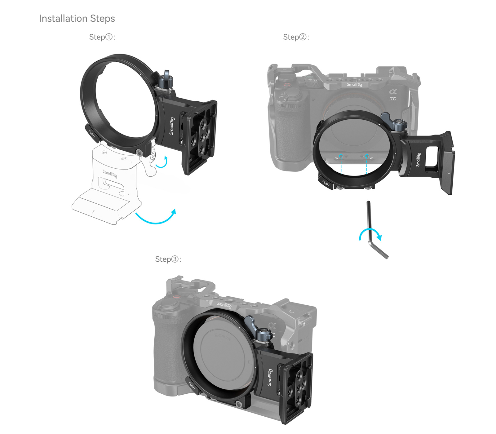 Поворотная площадка SmallRig 4424 для Sony A7CII / A7CR