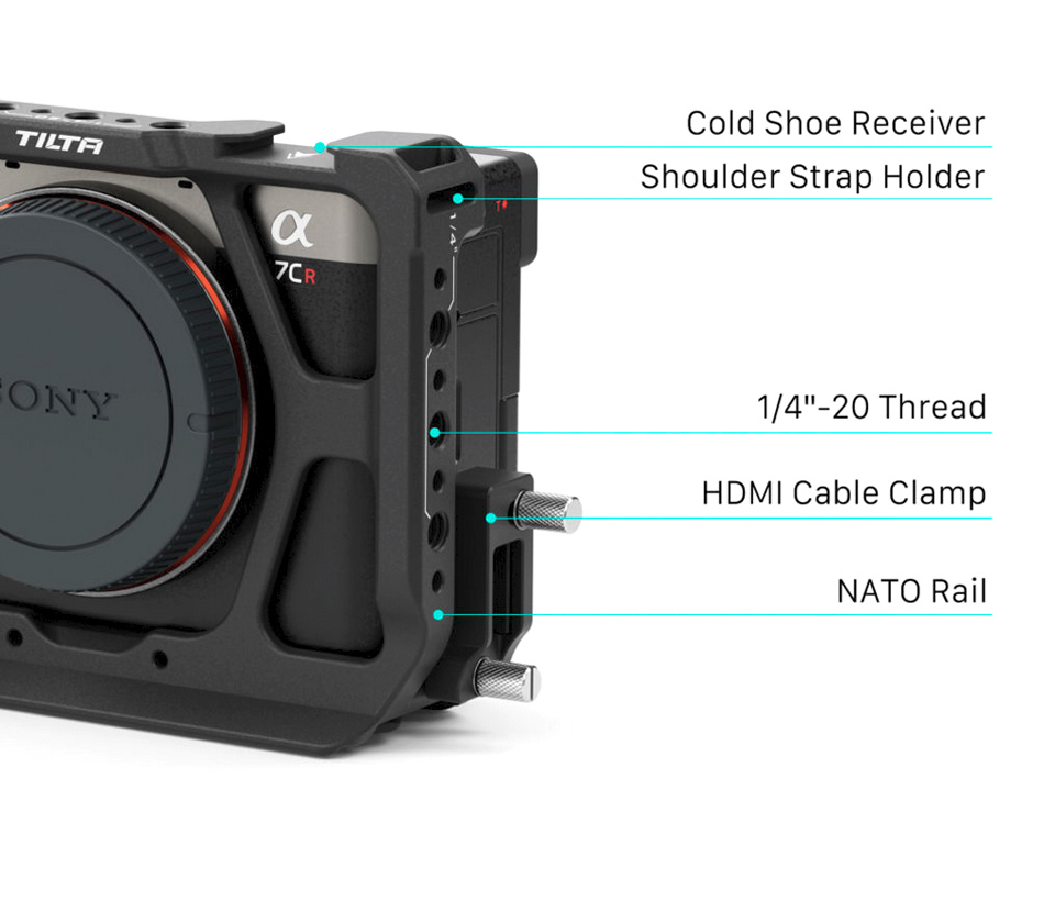 Клетка Tilta Half Camera Cage Lightweight Kit для Sony a7C II / a7CR, черная