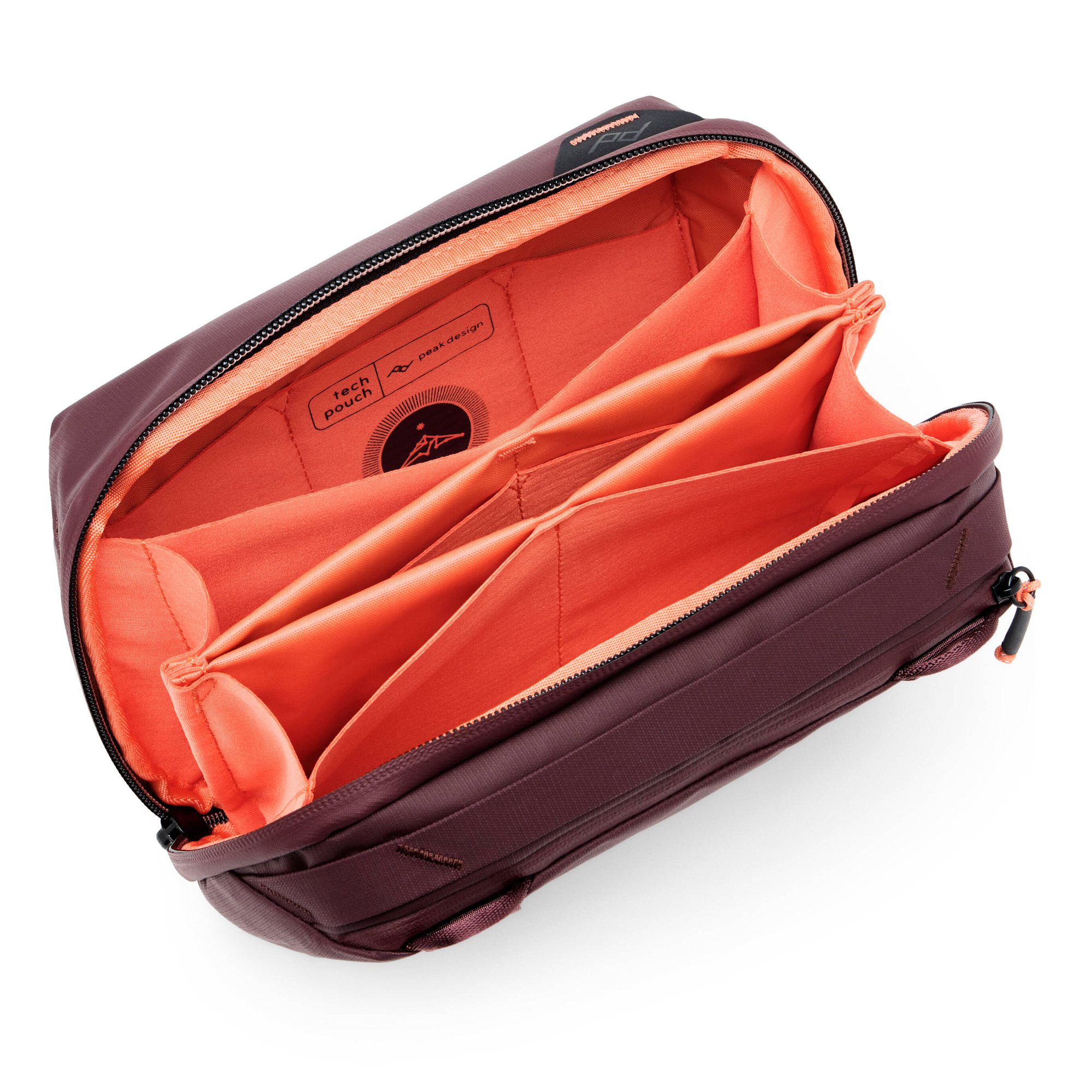 Чехол-органайзер Peak Design Tech Pouch v3, цвет Eclipse, бордо