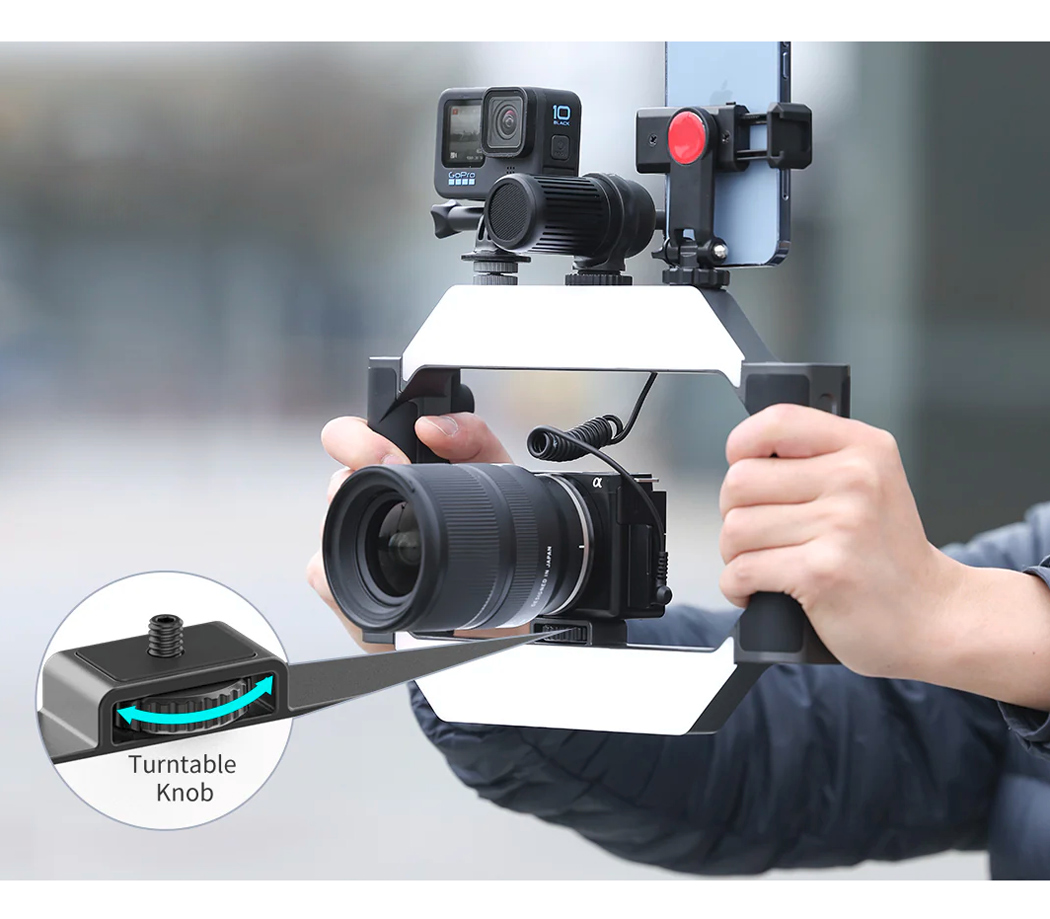 Клетка Ulanzi U-Rig для смартфона или фотокамеры, с освещением (уцененный)