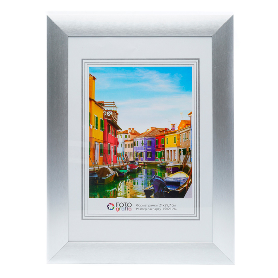 Фоторамка Fotografia А4 21x29.7 см, алюминий, серебристая (FFAL-9006)