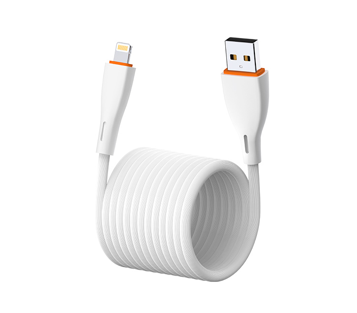 Кабель EOFE AL21 USB-A / Lightning, 2.4А, ПВХ, 1 метр, белый
