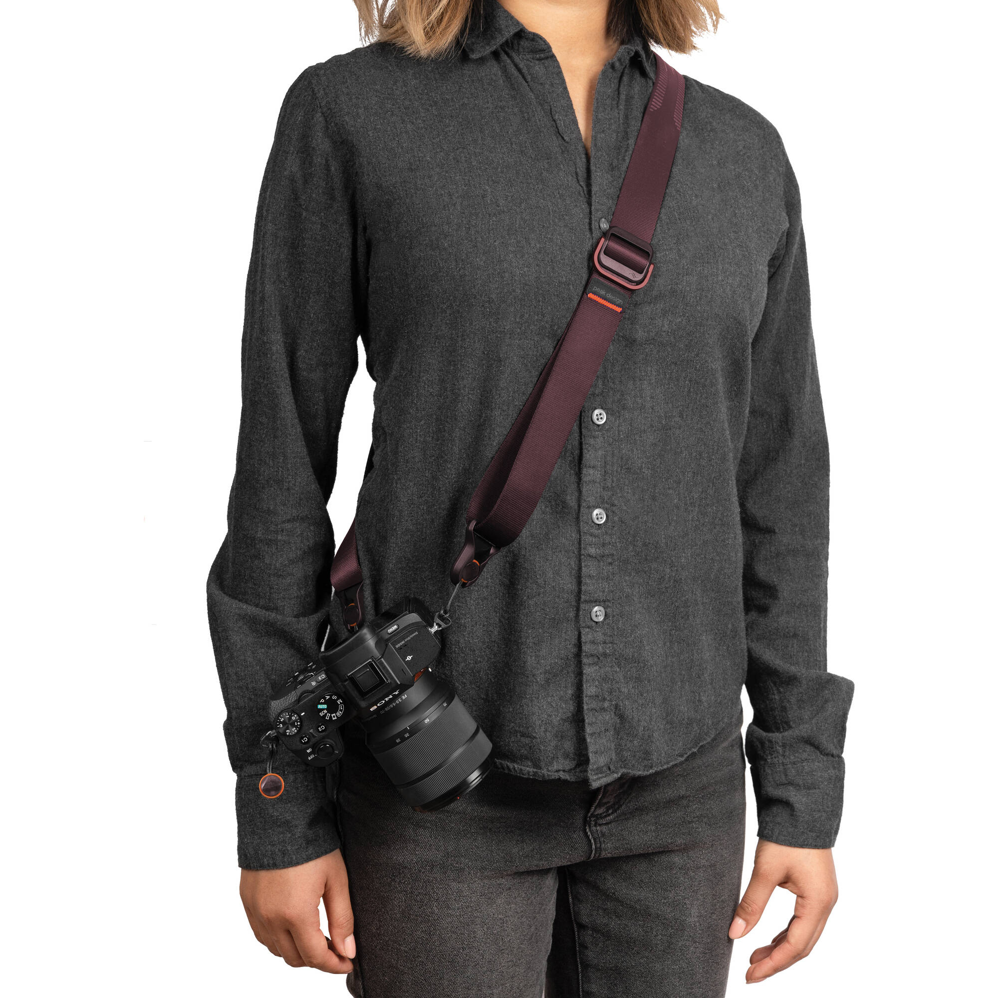 Ремень Peak Design Camera Strap Slide Lite Eclipse, бордо