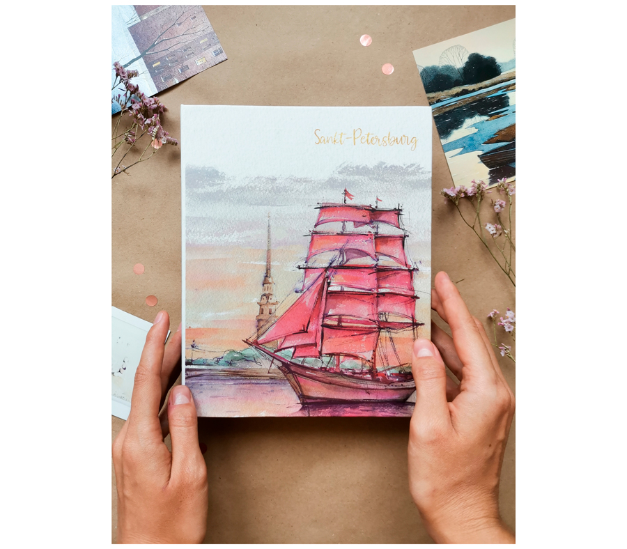Фотоальбом Полином 200 фото 10х15 см Санкт-Петербург - Алые паруса