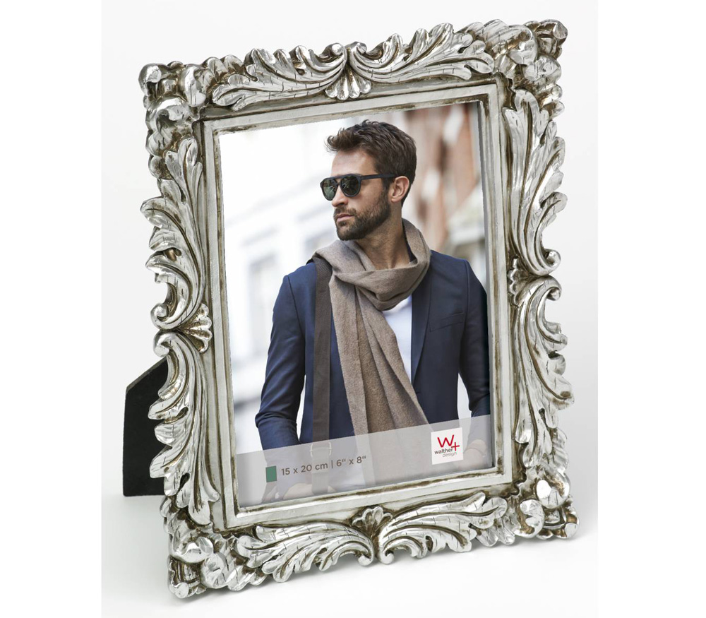 Фоторамка Walther 15x20 см S.Germain, полирезин, серебро