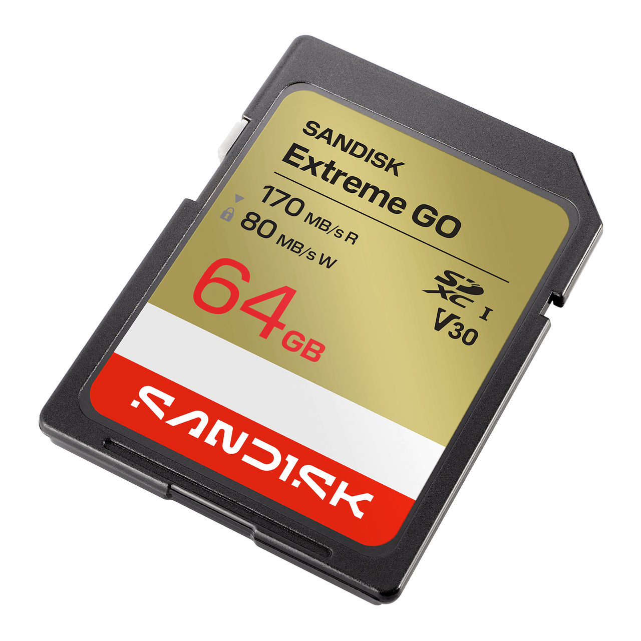Карта памяти SanDisk SDXC 64GB Extreme GO UHS-I V30 170/80 МБ/с