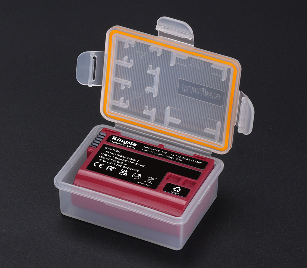 Аккумулятор Kingma EN-EL15C с защитным кейсом, 2600 мАч