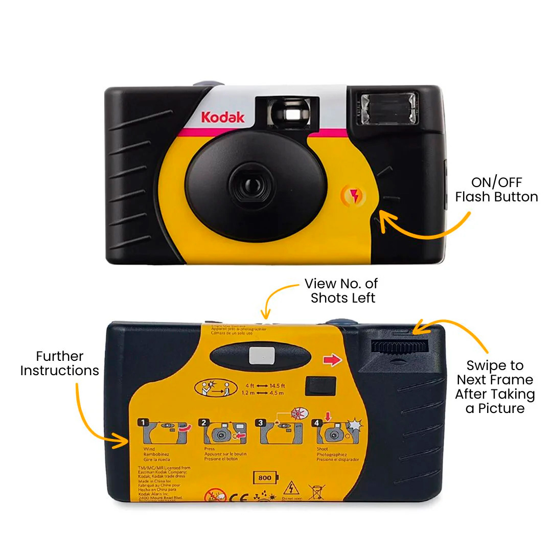 Одноразовый фотоаппарат Kodak Power Flash Single Use Camera 800/39