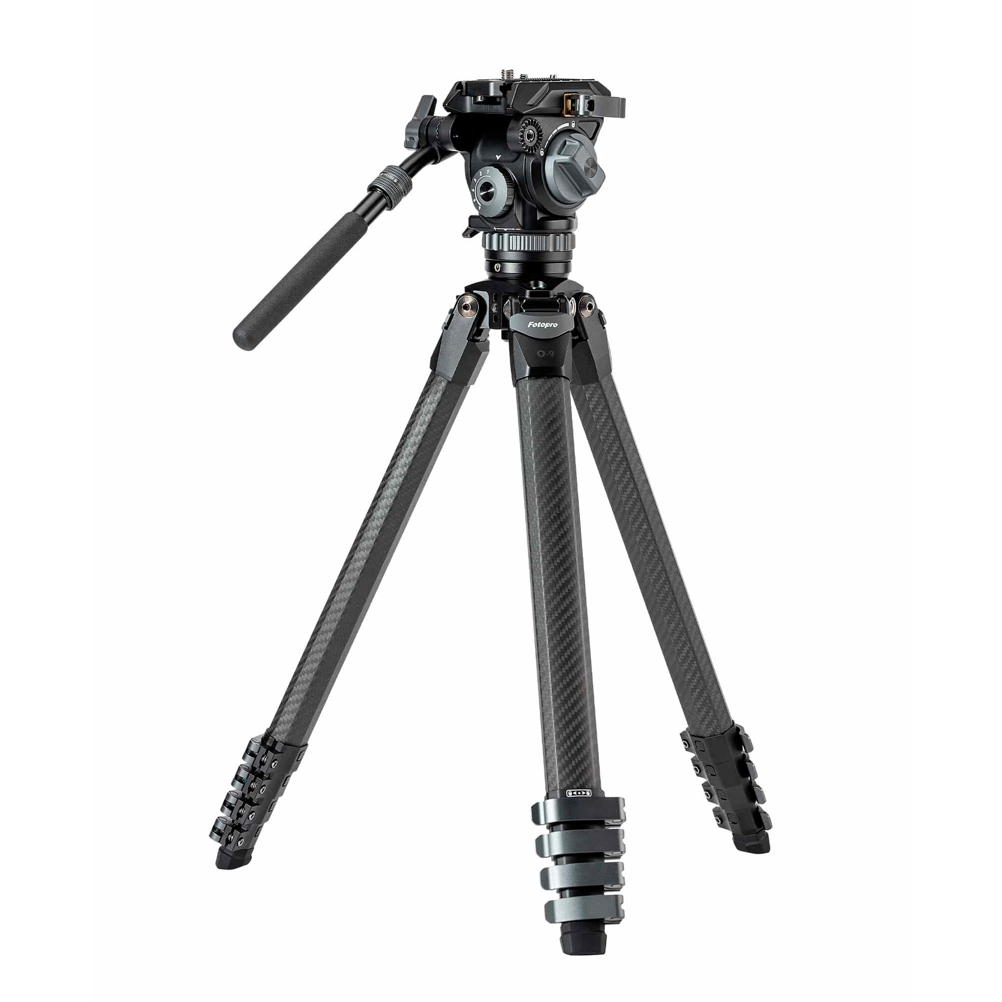 Штатив Fotopro Origin O-9+MH-12, черный с серым, до 6 кг