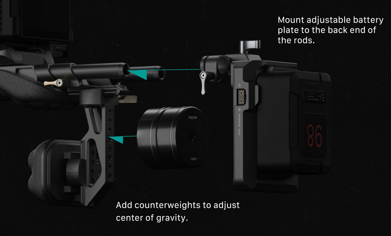 Плечевой упор Tilta Lightweight Shoulder Rig, черный