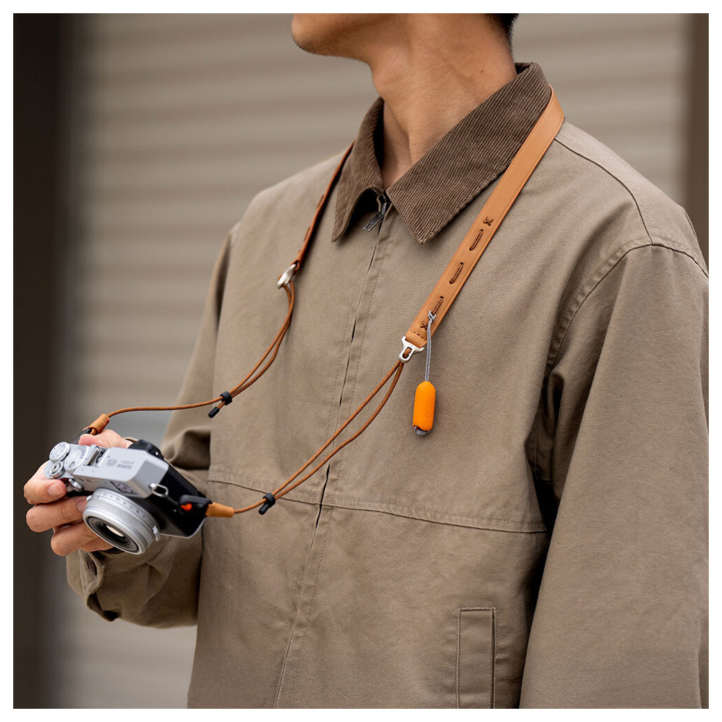 Ремень плечевой PGYTECH Camera Strap Slim Vintage, цвет: Caramel Brown