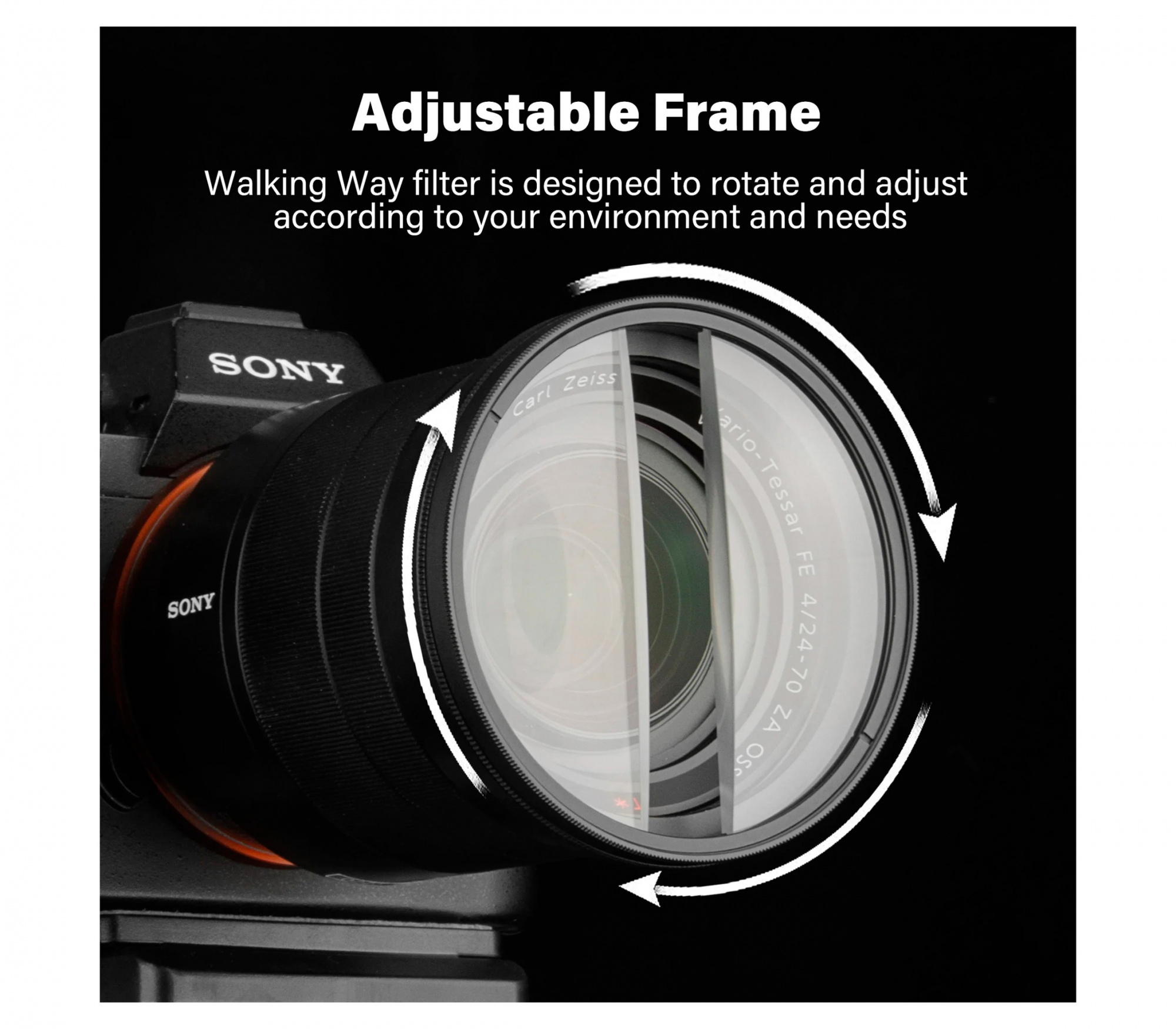 Светофильтр Walking Way Center Field Split Diopter Prism 49mm