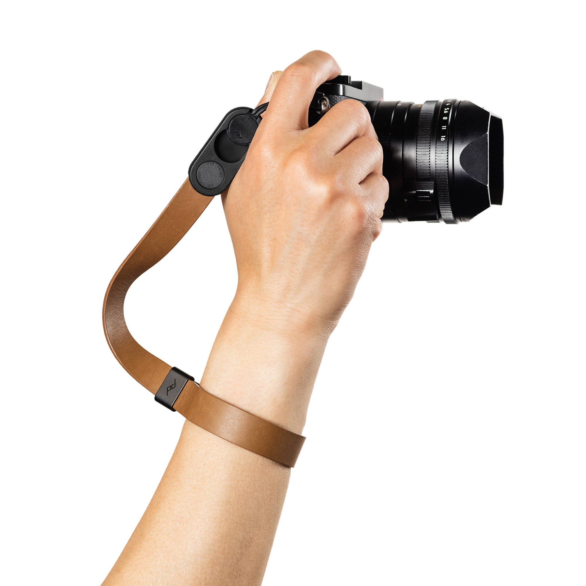 Ремень на запястье Peak Design Cuff Leather Tan, коричневый