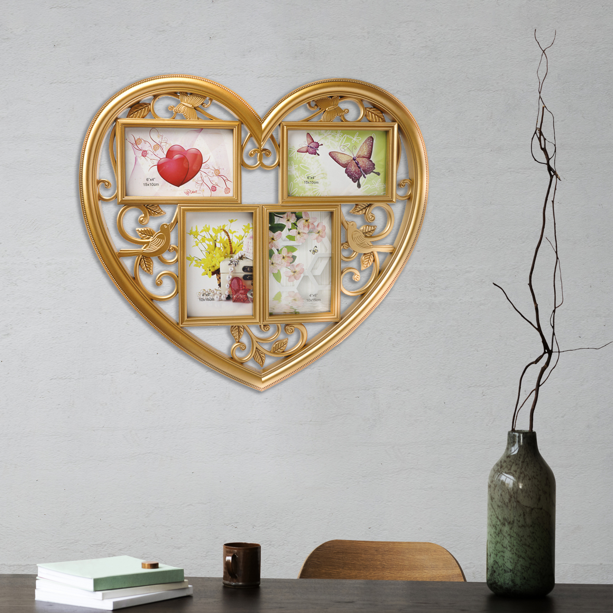 Мультирамка Fotografia 4 фото (4 / 10х15 см) FFC-1044 золотая