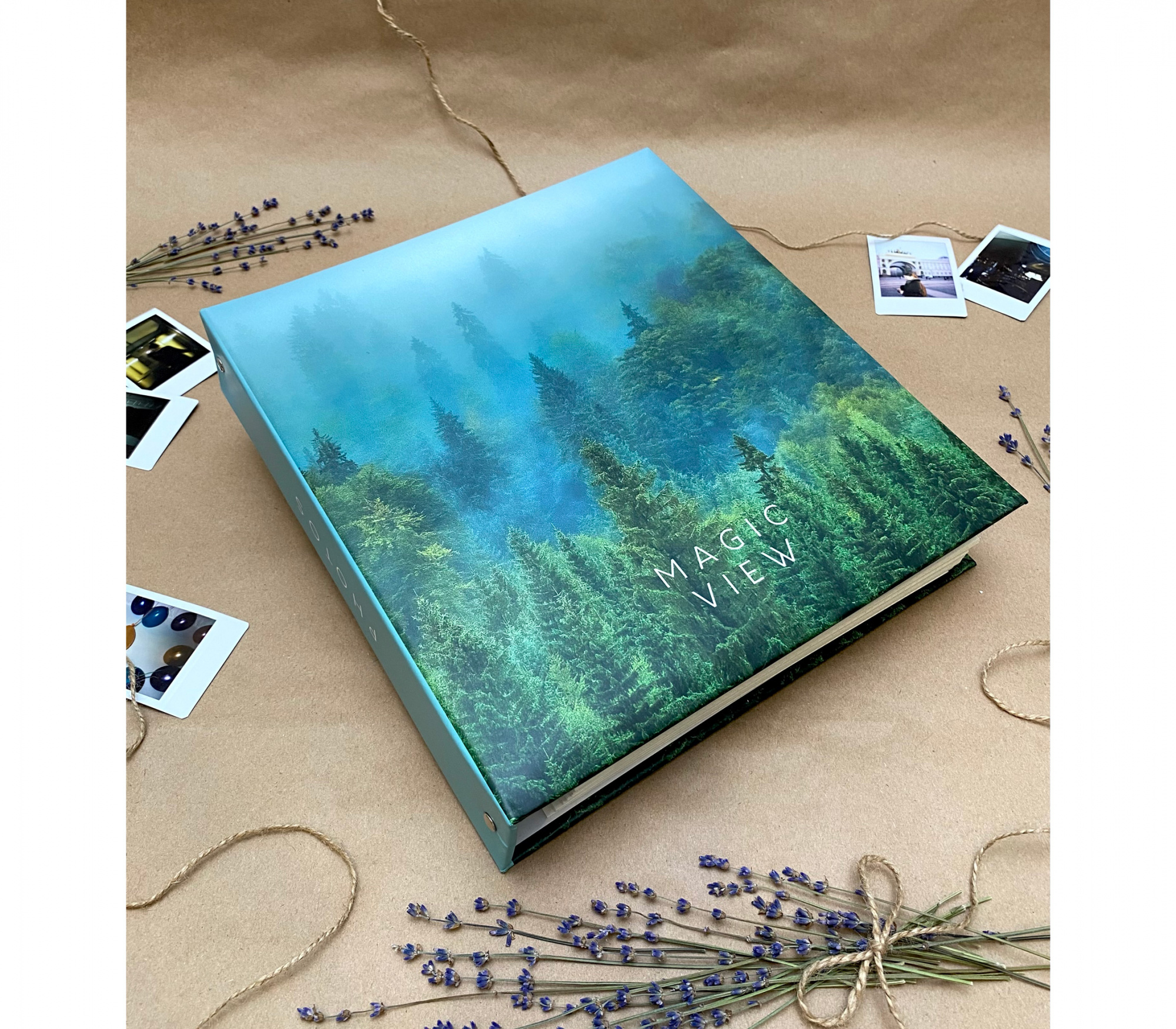 Фотоальбом Полином 50 листов 23х28 см, магнитный, Magic view - Туман